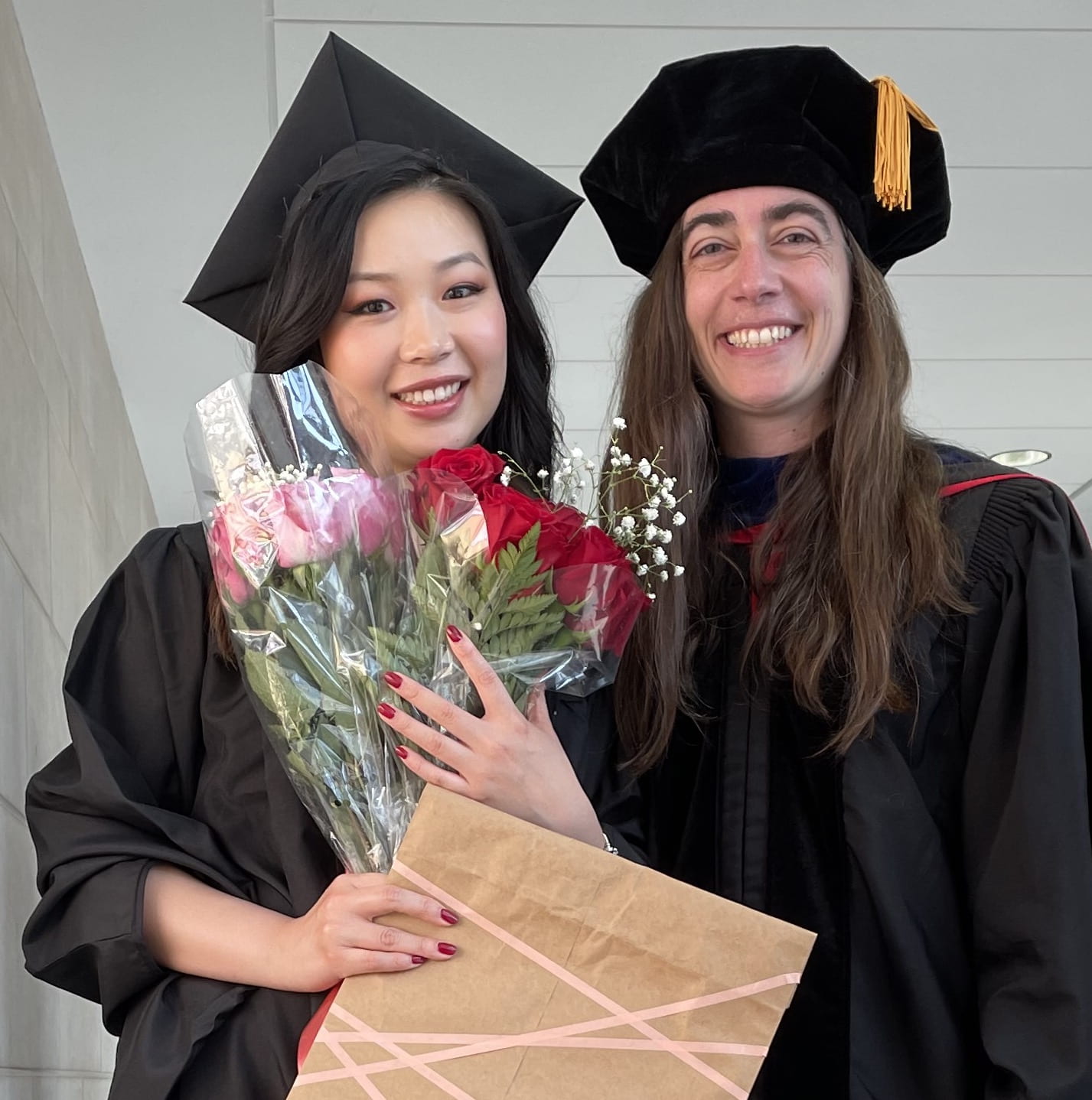 Nicole Chen and Julia at the MSE graduation ceremony.